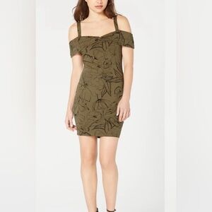 GUESS Off the Shoulder Cabana Bloom Dress